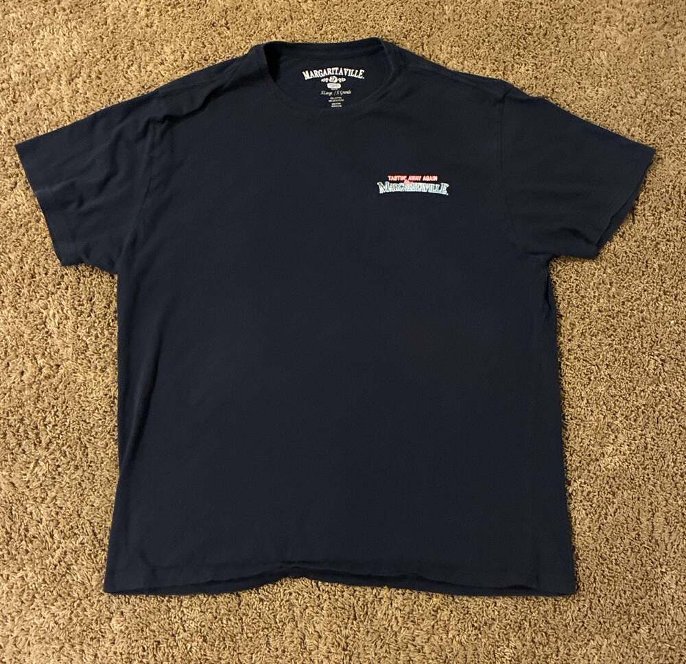 Margaritaville Quality Cheeseburger In Paradise Souvenir T-Shirt Black X-Large